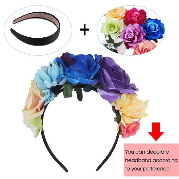 Satin Headbands Women Black Plastic Hair Accessories Non-slip DIY Fashion main image 6